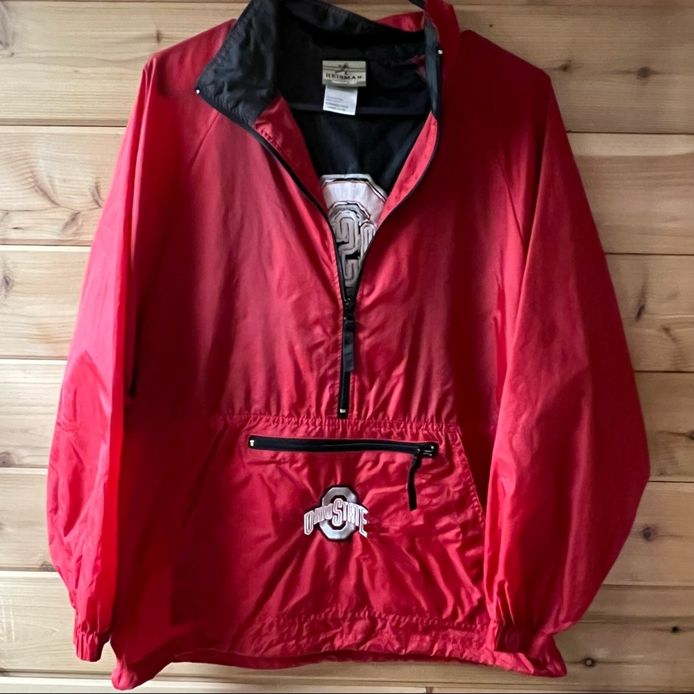 Ohio State Pull over wind breaker Size Large